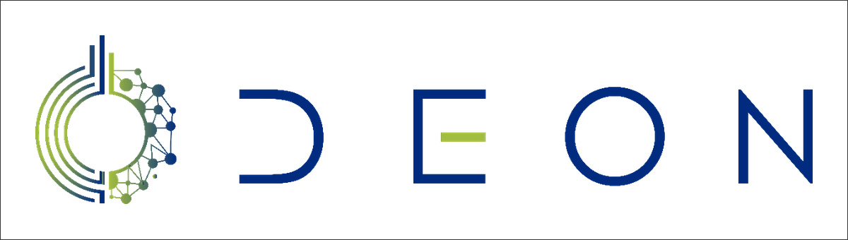 Logotipo del proyecto europeo ODEON, coordinado por ETRA, sobre soluciones digitales para energía y datos.