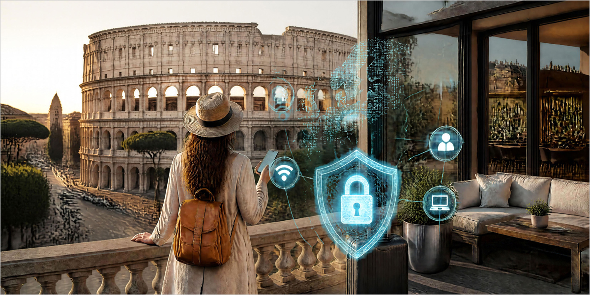 Imagen del proyecto europeo Treads sobre formación online en seguridad digital y resiliencia turística.